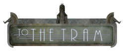 To The Tram sign