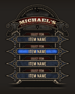 Prototype vending machine menu likely for Gear.