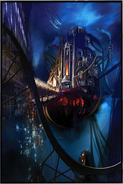 Concept art for "Floating City" from the Art Nouveau period found in the Columbian Archeological Society.