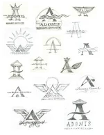 Concept art for the logo.