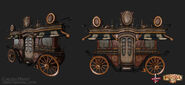 The textured version of the unused horse carriage.