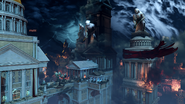 The fall of Columbia.