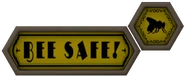 Bee Safe sign