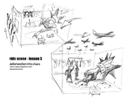 Another concept sketch of the final ride scene.