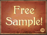 "Free Sample! Presented by Fink MFG."