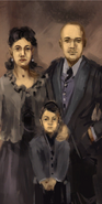 The (fake) Fontaine Family portrait in Fontaine's office.