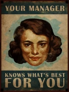 The "Your Manager Knows What's Best For You" poster.