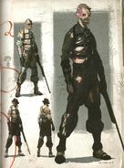 Concept art for the Survivor, revised to appear as a Splicer.