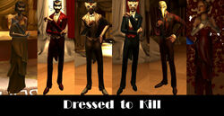 The different character models for Partygoer.