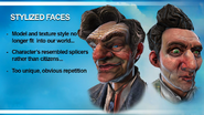 The early stylized faces for Columbian citizens.