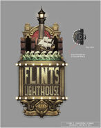 Animated signage concept for "Flint's Lighthouse".