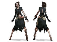 Ilustración conceptual de Lady Smith para BioShock 2.