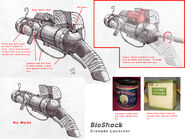 Additional Grenade Launcher concept art.