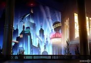 Pre-fall Rapture concept art for Burial at Sea.