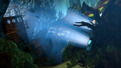 Delta explores the ocean floor.