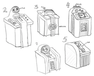 Concept art for the control panel, which is a combination of concepts #2 & #4, by Daniel Keating.