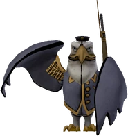 Earnest Eagle standing statue