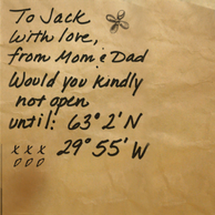 The note given to Jack as seen in Burial at Sea - Episode 2.