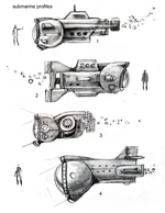 BioShock 2 Submarine Concepts 1.jpg (259 KB) Concept art for a submarine design for BioShock 2 #1.