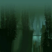 Skybox seen in the level.