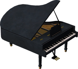 Piano Model Render