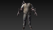 Cut body model for Slate in his final "Vigor Junkie" Form and the Salt of the Earth Vigor Junkie. An altered version of this model is used in Burial at Sea for the Frosty Splicer.