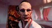 Close up of Cohen in Burial at Sea.