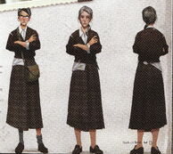 Concept art of Tenenbaum's clothing in BioShock 2.