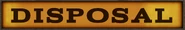 Disposal sign.