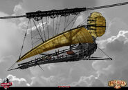 Early Art Nouveau-era concept art for the gondola, by Chad King.