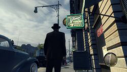 The slightly altered advertisement for Chechnya Vodka, as it appears in Mafia 2.