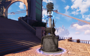 A Tesla Coil brought in through a Tear outside the Raven's Dome.