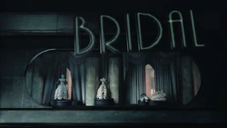 The Bridal display window.