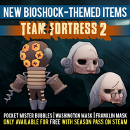 The BioShock -Themed Team Fortress 2 Items pack.