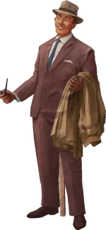 Cut Out Businessman Model Render