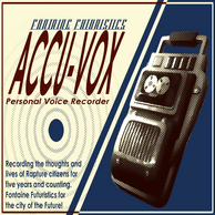 Pristine Accu-Vox Personal Voice Recorder Poster.