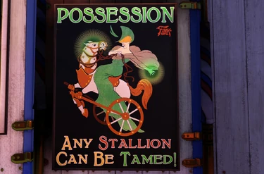 Werbeplakat für "Beherrschung" von Fink