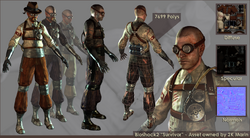 The unused Survivor model/s, by Ben Shore.