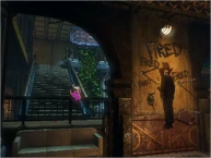 The Plasmid floating through mid-air.