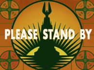 The color version of the Please Stand By image used on Charles' Television.