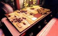 A diorama of The Boxer Rebellion in the gift shop.