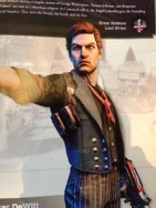 Booker Dewitt's official in-game character model, as seen in the official strategy guide.
