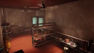 Storage space and other equipment.
