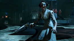 A Leadhead carrying a Hand Cannon.