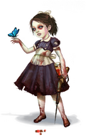 Concept art of a Little Sister after she is saved.
