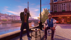 Burial at Sea Episode 2 Scripted Events Paris greeter