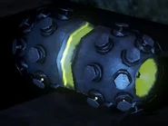 An undeployed Proximity Mine.