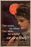 The alternate version of the "Her eyes… so blue!" poster.
