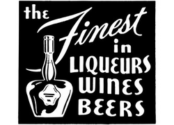 The "The Finest In Liqueurs" clip art.