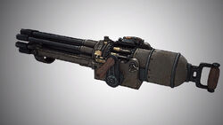 Concept of a Peppermill gatling gun.